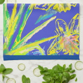 Daffodil Blume Blumenfrühling Wasserfarbe Tee Geschirrtuch (Gefaltet)