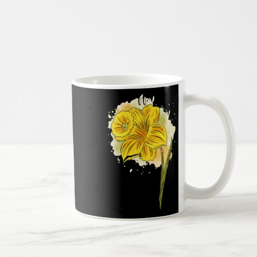Daffodil Blume Blumenfrühlings-Ostern Da Kaffeetasse (Rechts)