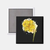 Daffodil Blume Blumenfrühlings-Ostern Da Magnet (Vorderseite/Rückseite)
