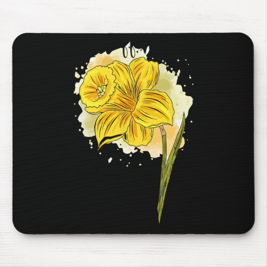 Daffodil Blume Blumenfrühlings-Ostern Da Mousepad (Vorne)