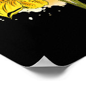Daffodil Blume Blumenfrühlings-Ostern Da Poster (Ecke)
