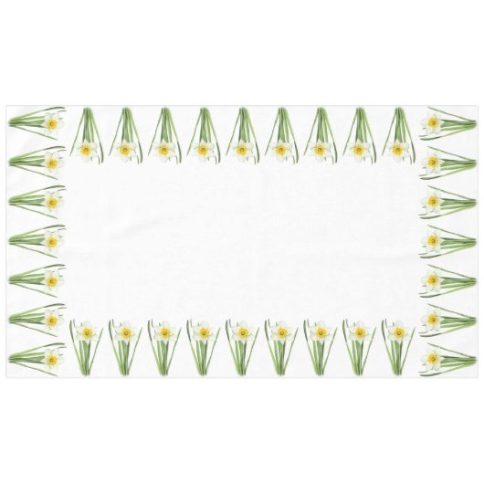Daffodil Blume Long Tischdecke (Vorderseite (Horizontal))