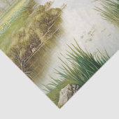 Daffodil Blume Rabbit Stream Frühlingsdekoupage Seidenpapier (Detail)