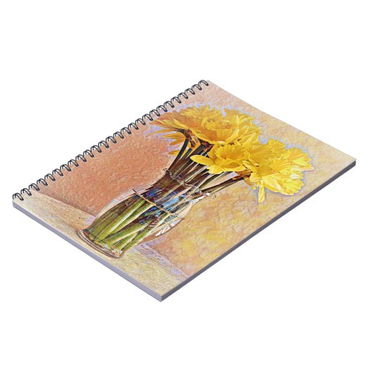 Daffodil Blume Still Life Art Journal Notizblock (Linke Seite)
