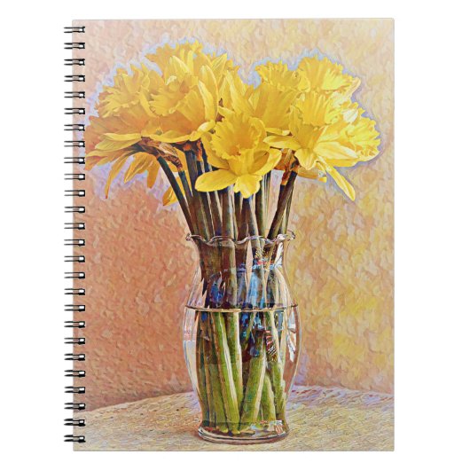 Daffodil Blume Still Life Art Journal Notizblock (Vorderseite)