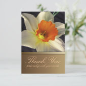 Daffodil Blume Vielen Dank Einladung (Stehend Vorderseite)