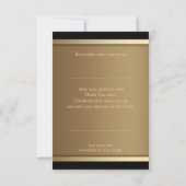 Daffodil Blume Vielen Dank Einladung (Rückseite)