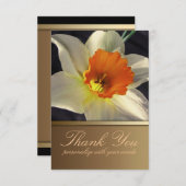 Daffodil Blume Vielen Dank Einladung (Vorne/Hinten)
