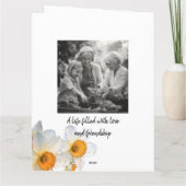 Daffodil Celebration of life Program Karte (Rückseite)