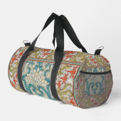 Daffodil chintz art nouveau Blume Wallpaper Duffle Bag (Rechte Ecke)