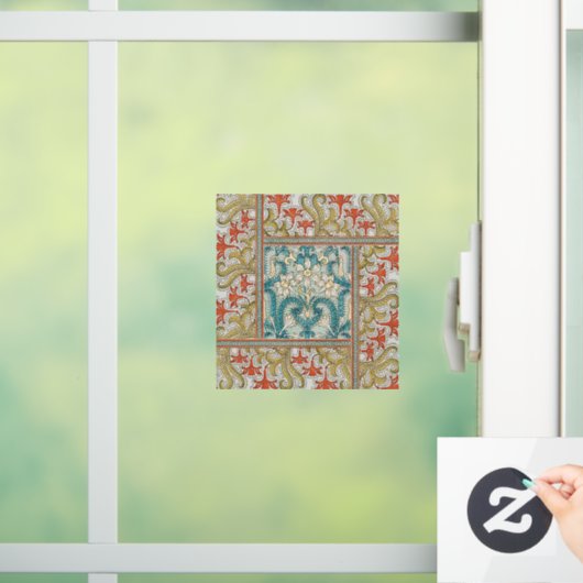 Daffodil chintz art nouveau Blume Wallpaper Fensteraufkleber (Zuhause)