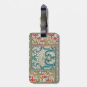 Daffodil chintz art nouveau Blume Wallpaper Gepäckanhänger (Rückseite vertikal)