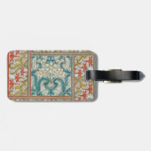 Daffodil chintz art nouveau Blume Wallpaper Gepäckanhänger (Rückseite horizontal)