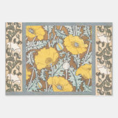 Daffodil chintz art nouveau Blume Wallpaper Geschenkpapier Set (Vorderseite 3)