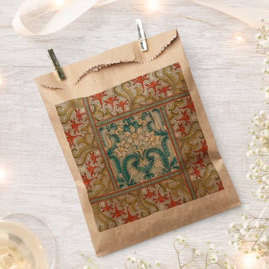 Daffodil chintz art nouveau Blume Wallpaper Geschenktütchen (Ausgeschnitten)