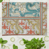 Daffodil chintz art nouveau Blume Wallpaper Geschirrtuch (Gefaltet)