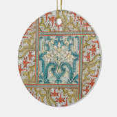 Daffodil chintz art nouveau Blume Wallpaper Keramik Ornament (Links)