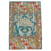 Daffodil chintz art nouveau Blume Wallpaper Mittlere Geschenktüte (Rückseite)