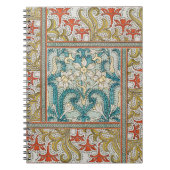 Daffodil chintz art nouveau Blume Wallpaper Notizblock (Vorderseite)