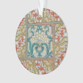 Daffodil chintz art nouveau Blume Wallpaper Ornament (Vorderseite)