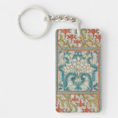 Daffodil chintz art nouveau Blume Wallpaper Schlüsselanhänger (Vorderseite)