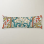 Daffodil chintz art nouveau Blume Wallpaper Seitenschläferkissen (Vorderseite)