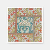 Daffodil chintz art nouveau Blume Wallpaper Serviette (Vorderseite)