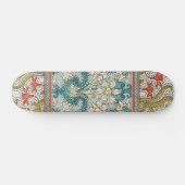 Daffodil chintz art nouveau Blume Wallpaper Skateboard (Horizontal)