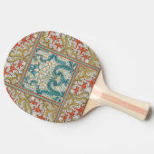 Daffodil chintz art nouveau Blume Wallpaper Tischtennis Schläger (Seitenansicht)