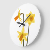 Daffodil Clock Große Wanduhr (Winkel)