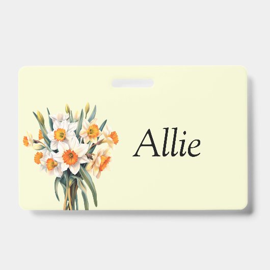 Daffodil Customizable Bagde Ausweis (Vorderseite)
