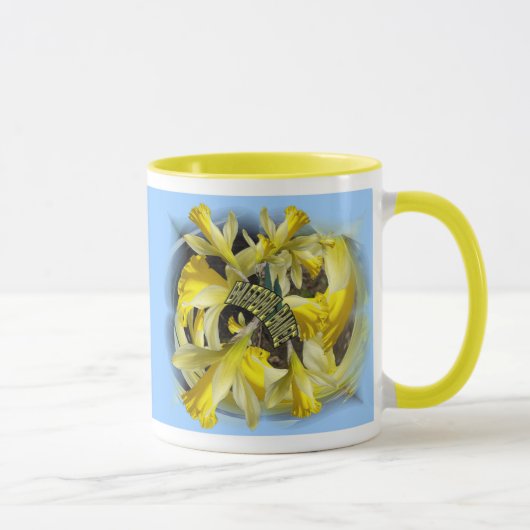 DAFFODIL DANCE ~ Ringer-Tasse Tasse (Rechts)