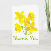 Daffodil Danke-Card Dankeskarte (Vorderseite)