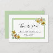 Daffodil Danke-Card Dankeskarte (Vorne/Hinten)