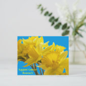 Daffodil Days Postkarte (Stehend Vorderseite)