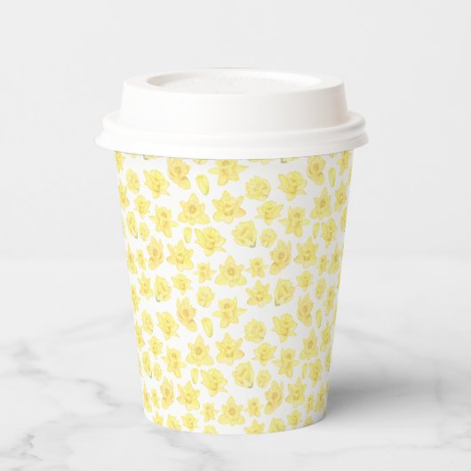 Daffodil Ditzy Floral Pappbecher (Links)