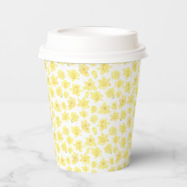 Daffodil Ditzy Floral Pappbecher