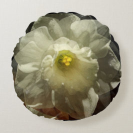 Daffodil Dreams Rundes Kissen