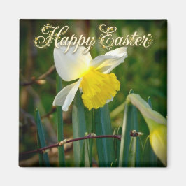 Daffodil & Easter wishes Magnet