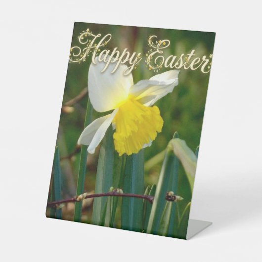 Daffodil & Easter wishes Sockelschild (Vorderseite)