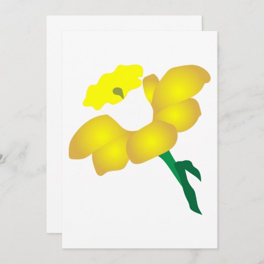 Daffodil Einladung (Vorne/Hinten)