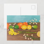 Daffodil Einladungspostkarte (Vorne/Hinten)