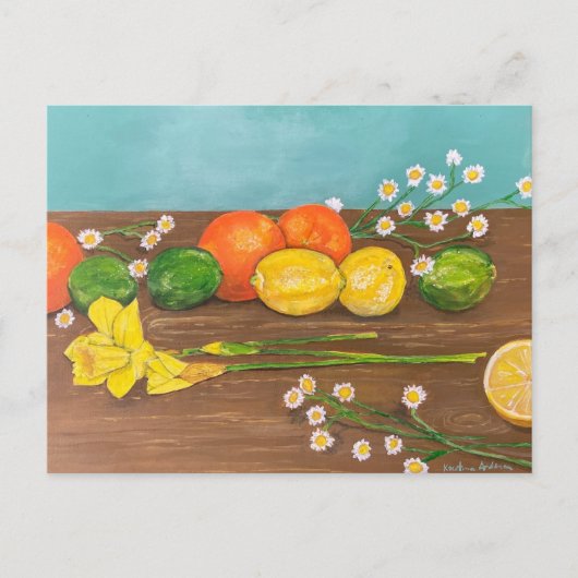 Daffodil Einladungspostkarte (Vorderseite)