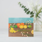 Daffodil Einladungspostkarte (Stehend Vorderseite)