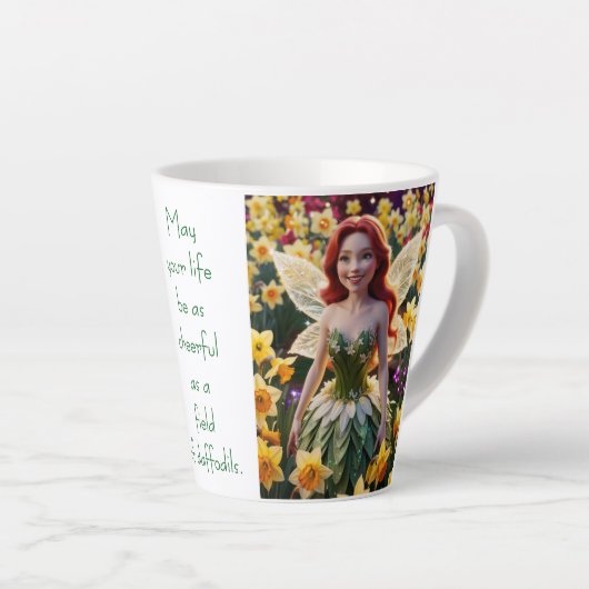 Daffodil Fairy Milchtasse (Rechte Ecke)