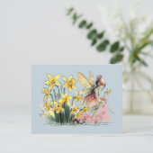 Daffodil Fairy Postkarte (Stehend Vorderseite)
