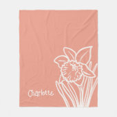 Daffodil Fleece Blanket (Vorderseite)