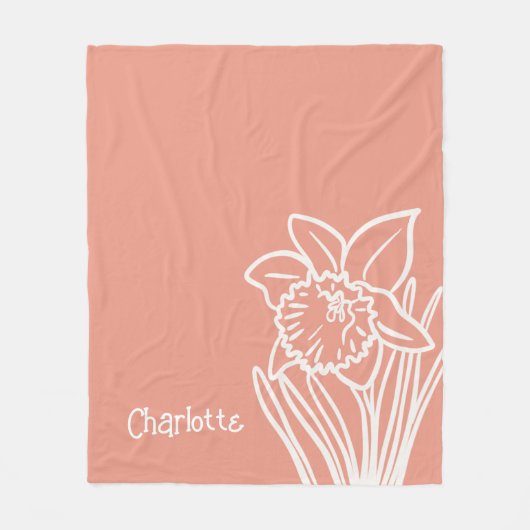 Daffodil Fleece Blanket (Vorderseite)
