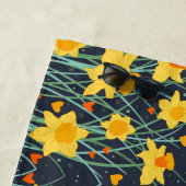 Daffodil floral Individuelle Name Pattern Trendy Strandtuch (Beispiel)