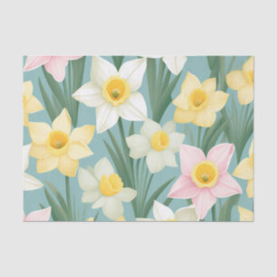 Daffodil floral Nostalgic Seidenpapier
